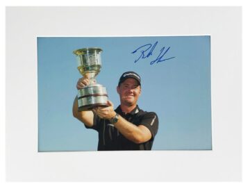 Signed Peter Hansen Photo Display - Genuine Golf Autograph