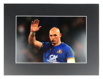 Signed Sergio Parisse Photo Display - Italy Rugby