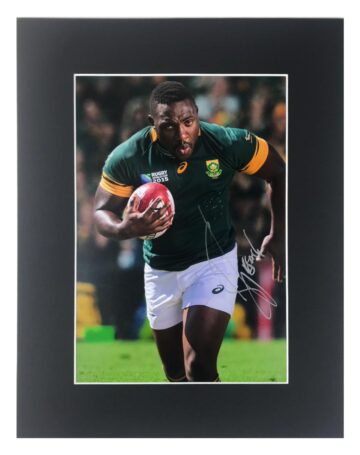 Signed Tendai Mtawarira Photo Display - Beast Springboks Icon