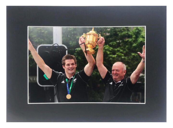 Graham Henry Autograph - Signed All Blacks Photo Display RWC 2011