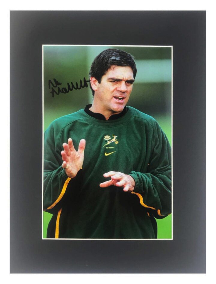 Signed Nick Mallett Photo Display - Springboks Autograph