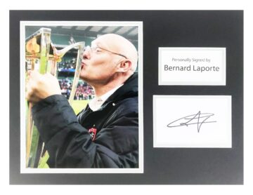 Bernard Laporte Autographed Photo Display - Champions Cup Winners