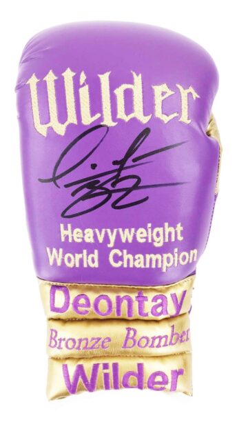 Autographed Deontay Wilder Boxing Glove - Bronze Bomber Heavyweight Champion