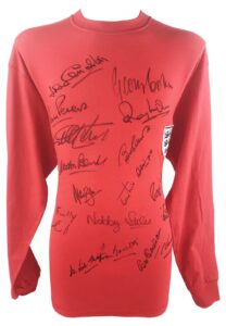 Signed England Football Jersey