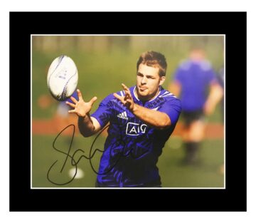 Signed Sam Cane Photo Display - All Blacks Icon