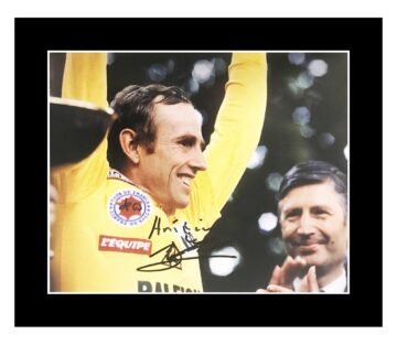 Autographed Joop Zoetemelk Photo Display - Tour De France Icon