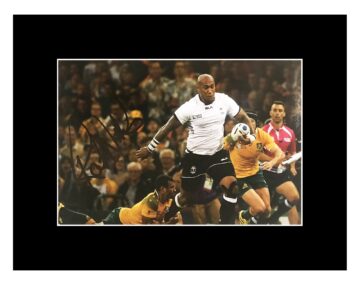 Signed Nemani Nadolo Fiji Rugby Photo Display - Icon