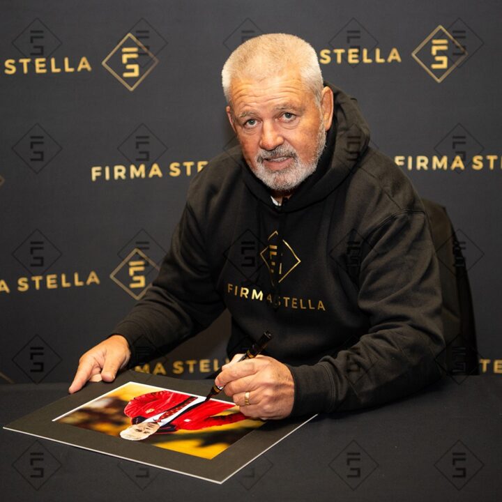 Signed Warren Gatland Photo Display - British & Irish Lions Icon