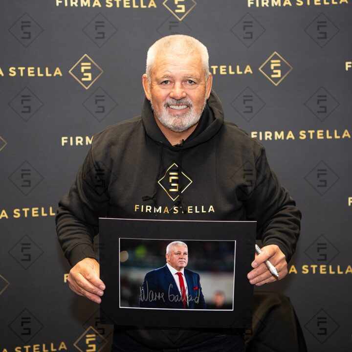 Signed Warren Gatland Photo Display - Wales Rugby Icon
