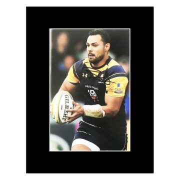 Ben Teo Signed Photo Display - Worcester Warriors Autograph
