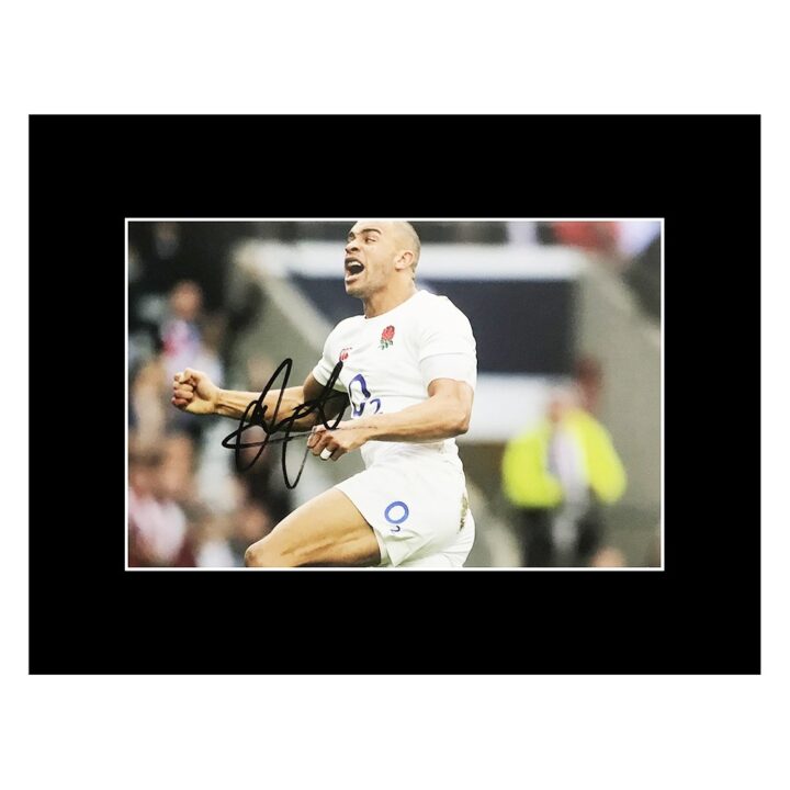 Signed Jonathan Joseph Photo Display - England Rugby Star