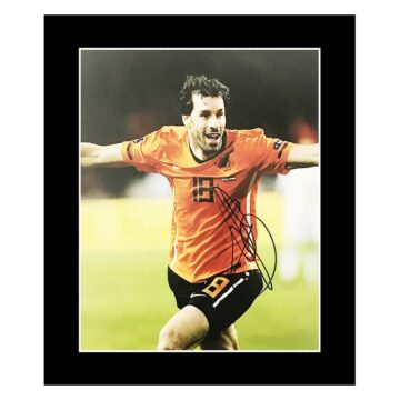 Signed Ruud Van Nistelrooy Photo Display - Holland Legend