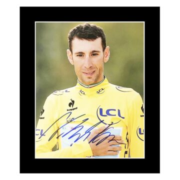 Vincenzo Nibali Sighed Photo Display - Tour De France Icon