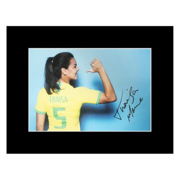 Signed Thaisa Photo Display - Brazil Football Womens Icon