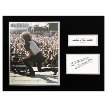 Autographed Andrew Stockdale Photo Display - Music Signature