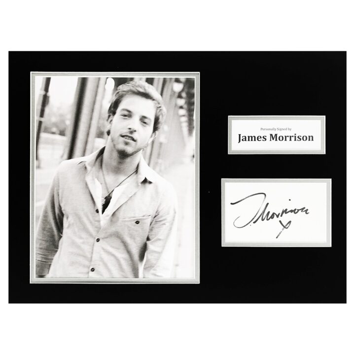 Autographed James Morrison Photo Display - Music Signature