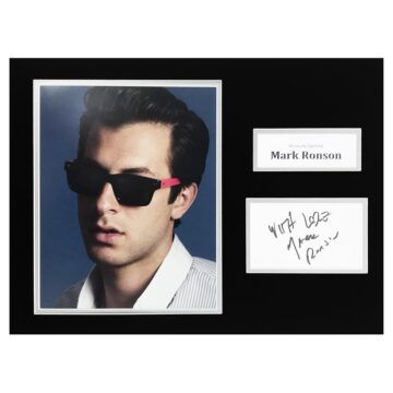 Autographed Mark Ronson Photo Display - Music Signature