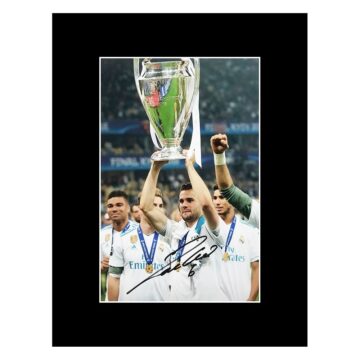 Nacho Autographed Photo Display - Real Madrid Champions League Autograph