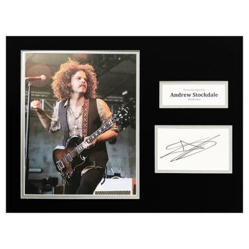 Signed Andrew Stockdale Photo Display - Music Autograph
