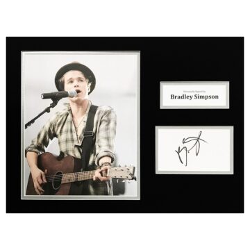Signed Bradley Simpson Photo Display - Music Autograph