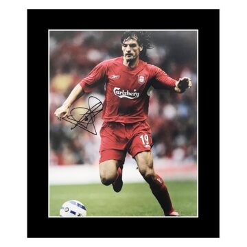 Signed Fernando Morientes Photo Display - Liverpool Autograph