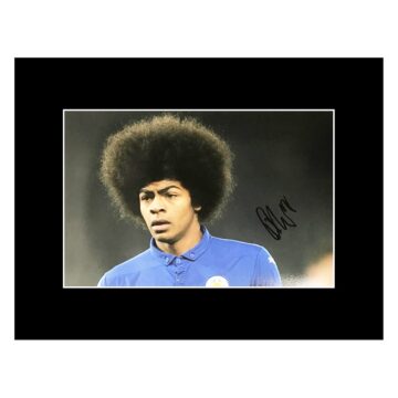 Signed Hamza Choudhury Photo Display - Leicester City Autograph
