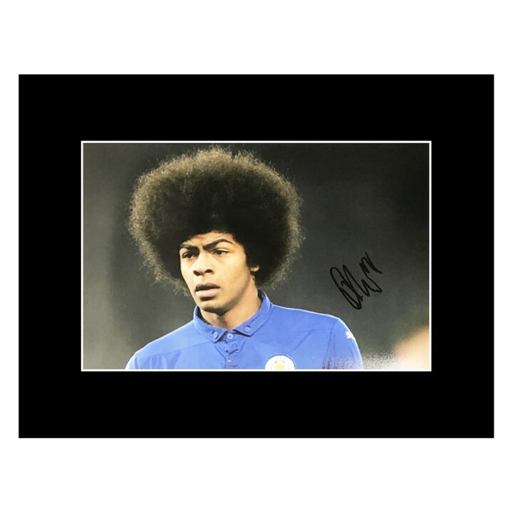 Signed Hamza Choudhury Photo Display - Leicester City Autograph