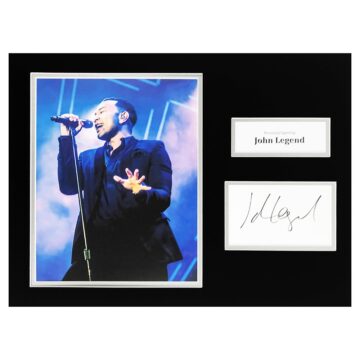 Signed John Legend Photo Display - Music Autograph