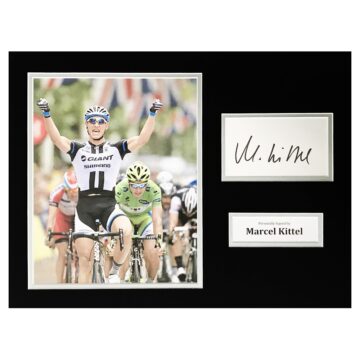 Signed Marcel Kittel Photo Display - Cycling Icon Autograph