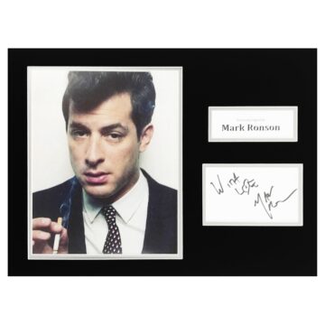 Signed Mark Ronson Photo Display - Music Autograph