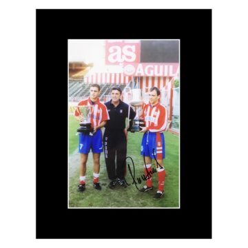 Signed Milinko Pantic Photo Display - Atletico Madrid Autograph