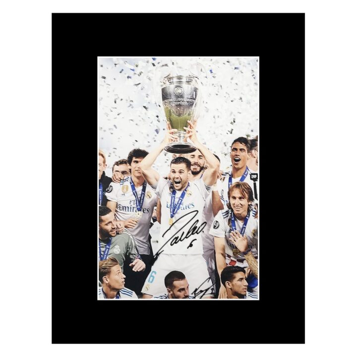 Signed Nacho Photo Display - Real Madrid Champions League