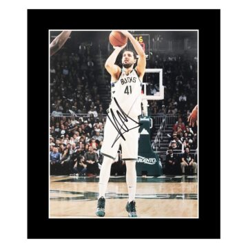 Signed Nikola Mirotic Photo Display - Milwaukee Bucks Autograph