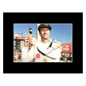 Steve Waugh Autograph - Signed Australia Ashes Photo Display