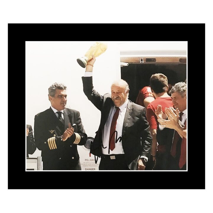 Vicente Del Bosque Signed Photo Display - World Cup Winners Autograph
