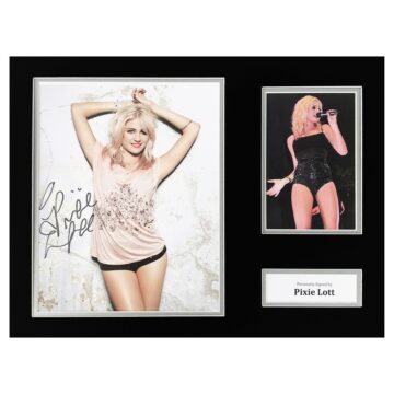 Pixie Lott Signed Photo Display - Autograph Music