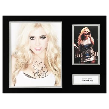 Pixie Lott Signed Photo Display - Music Icon