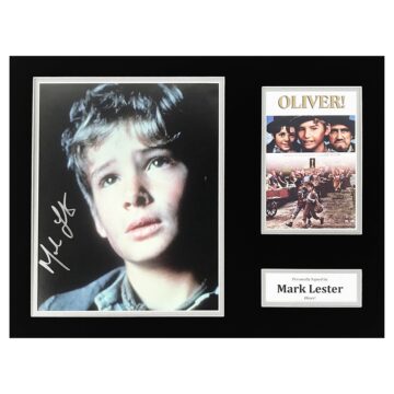 Signed Mark Lester Photo Display - TV Icon