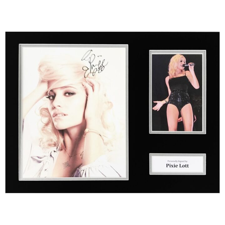 Signed Pixie Lott Photo Display - Music Autograph