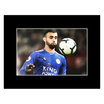Signed Rachid Ghezzal Photo Display - Leicester City Icon