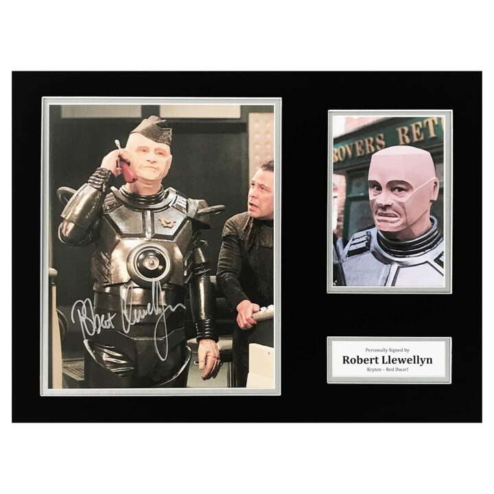 Signed Robert Llewellyn Photo Display - TV Autograph