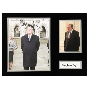 Signed Stephen Fry Photo Display - TV Icon Autograph