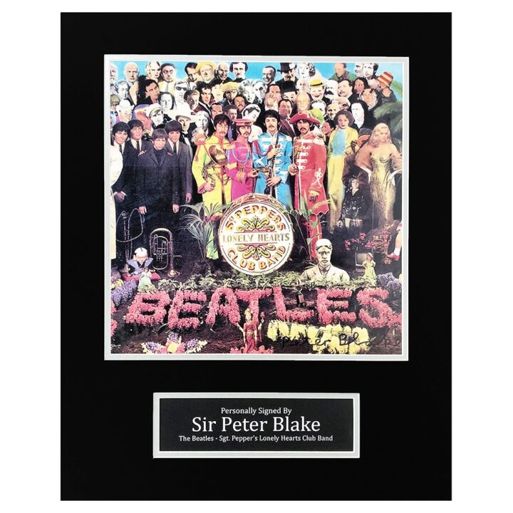 Sir Peter Blake Signed Photo Display - The Beatles Icon Autograph
