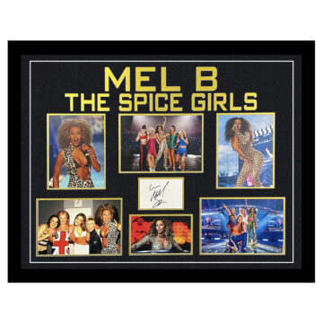 Signed Mel B Framed Display - Large Spice Girls Autograph