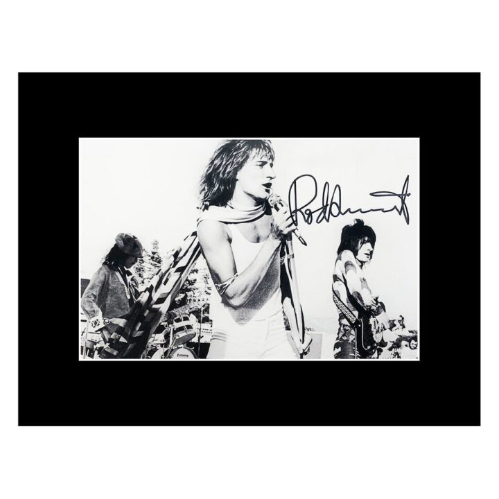 Rod Stewart Signed Photo Display - Music Icon Autograph