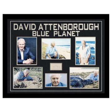 Signed David Attenborough Framed Display - Planet Earth TV