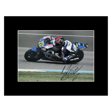 Autographed Alex Lowes Photo Display - Moto GP Icon