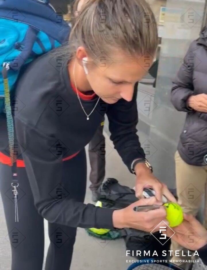 Signed Karolina Pliskova Tennis Ball - Wimbledon Autograph