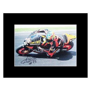 Signed Alex De Angelis Photo Display - MotoGP Autograph