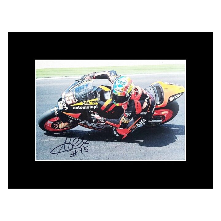 Signed Alex De Angelis Photo Display - MotoGP Autograph